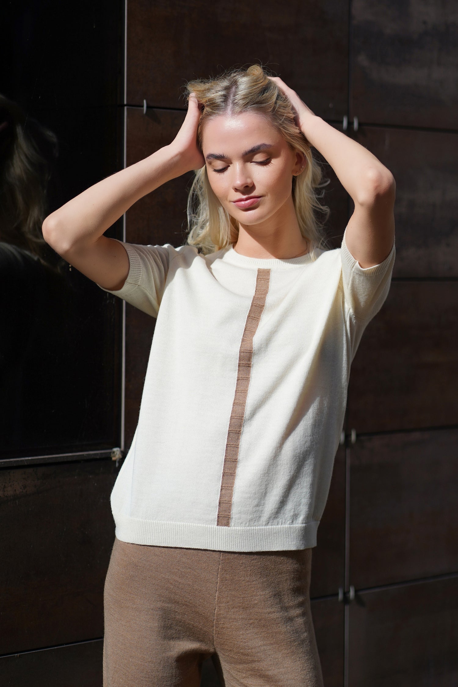 Merino wool blouse