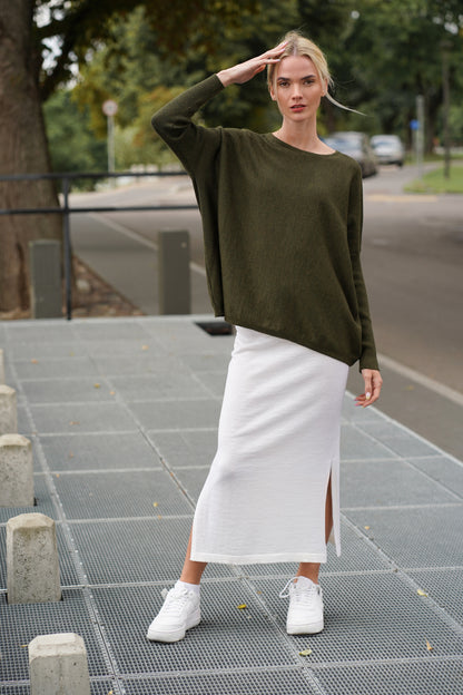 Merino wool skirt